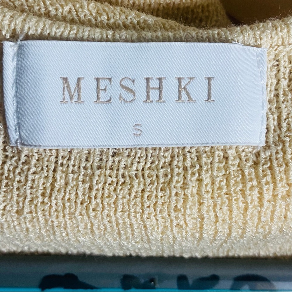 Meshki Cream V-Neck Mini Dress - Picture 5 of 6